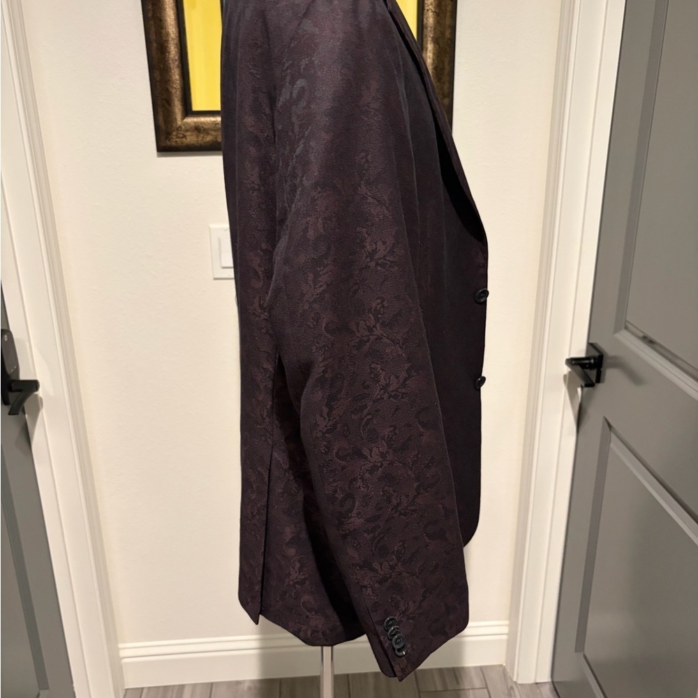 Alfani Men's Burgundy Purple Blazer Slim Fit NWOT - Picture 2 of 5